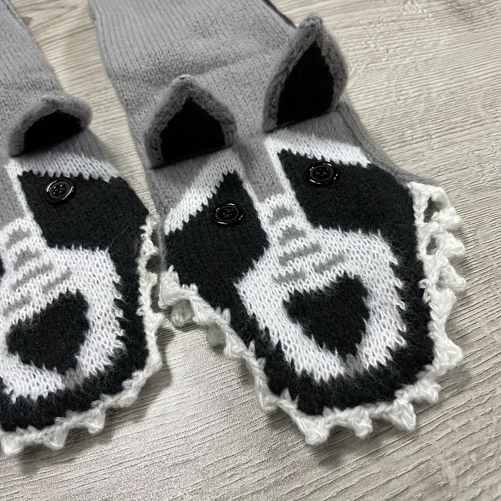 Wolf Socks Comfy & Warm Mid Tube Women Stockings Hosiery