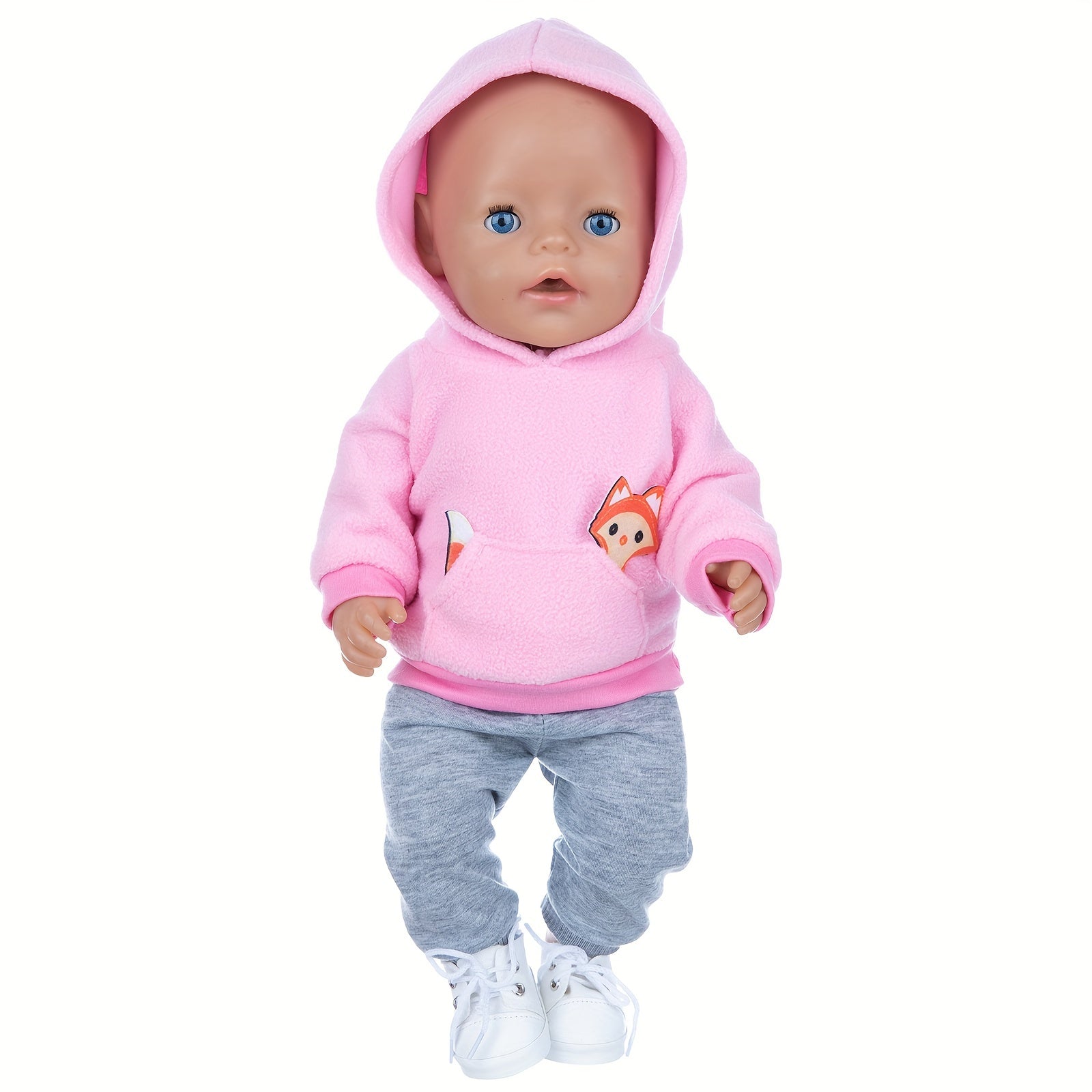 Little Fox Sweater Set for 17" Doll - Doll Clothes Set