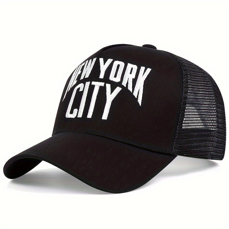 Men's YORK CITY Embroidered Mesh Baseball Cap Outdoor Sun Hat