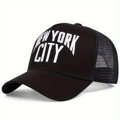 Men's YORK CITY Embroidered Mesh Baseball Cap Outdoor Sun Hat