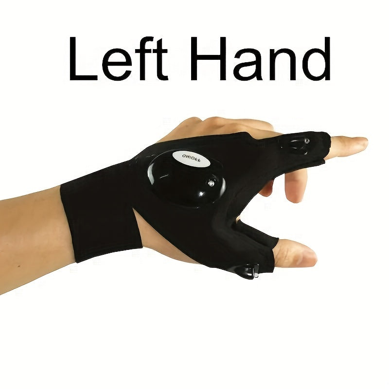 LED Flashlight Gloves for Camping Night Fishing
