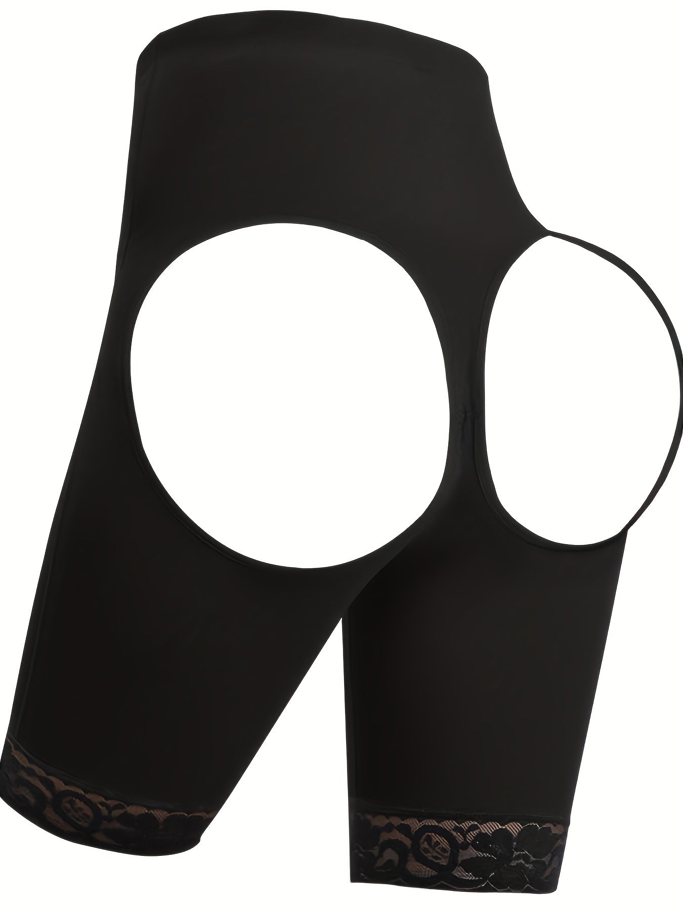 SCARBORO Seamless Shaping Shorts Lace Trim High Waist Tummy Control