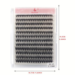240 Pairs Cluster Lashes D Type 9mm 16mm Mixed Length Eyelashes DIY