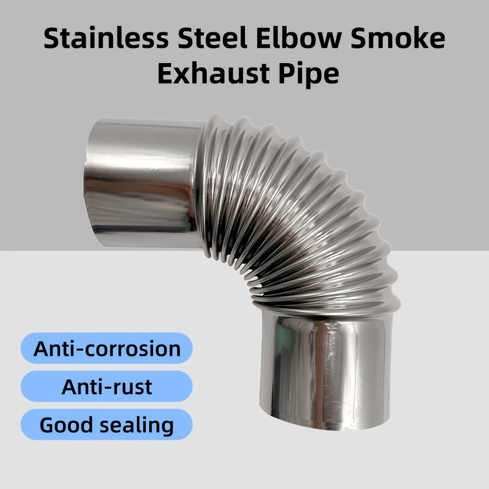 Stainless Steel Wood Stove Pipe Elbow 90 Degree 2-36 Inch Chimney Flue