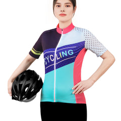 Women's Cycling Jersey Youthful Style Outdoor Sports Road Vitality