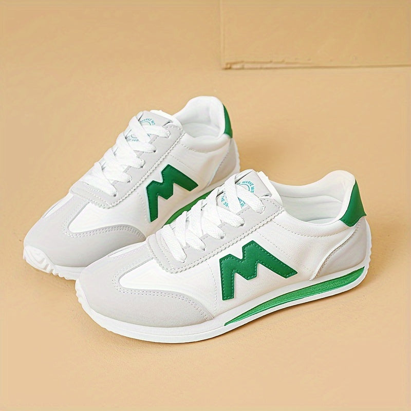 M Letter Pattern Walking Shoes Lightweight Soft Sole Running Shoes