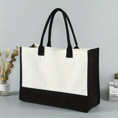 Canvas Beach Bag Casual Tote Travel Handbag