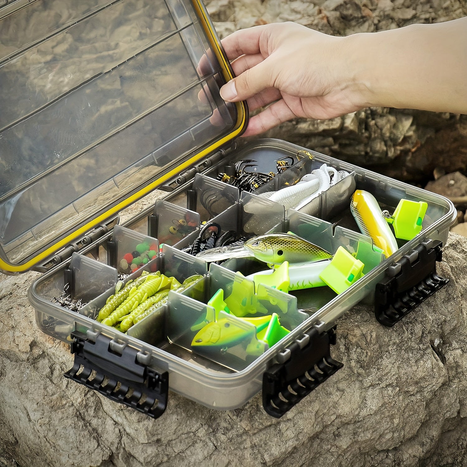 Waterproof Bait Storage Box Fishing Tackle Organizer