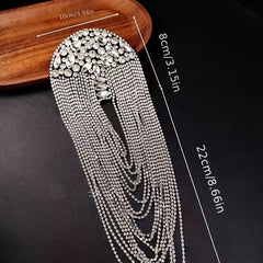 Vintage Beaded Tassel Rhinestone Suit Accessories for Men and Women