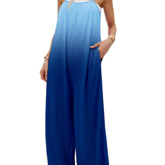 Ombre Print Cami Jumpsuit with Pockets