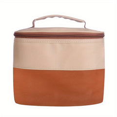 Leather Insulated Lunch Bag Reusable Lunch Box For Office Work School Picnic