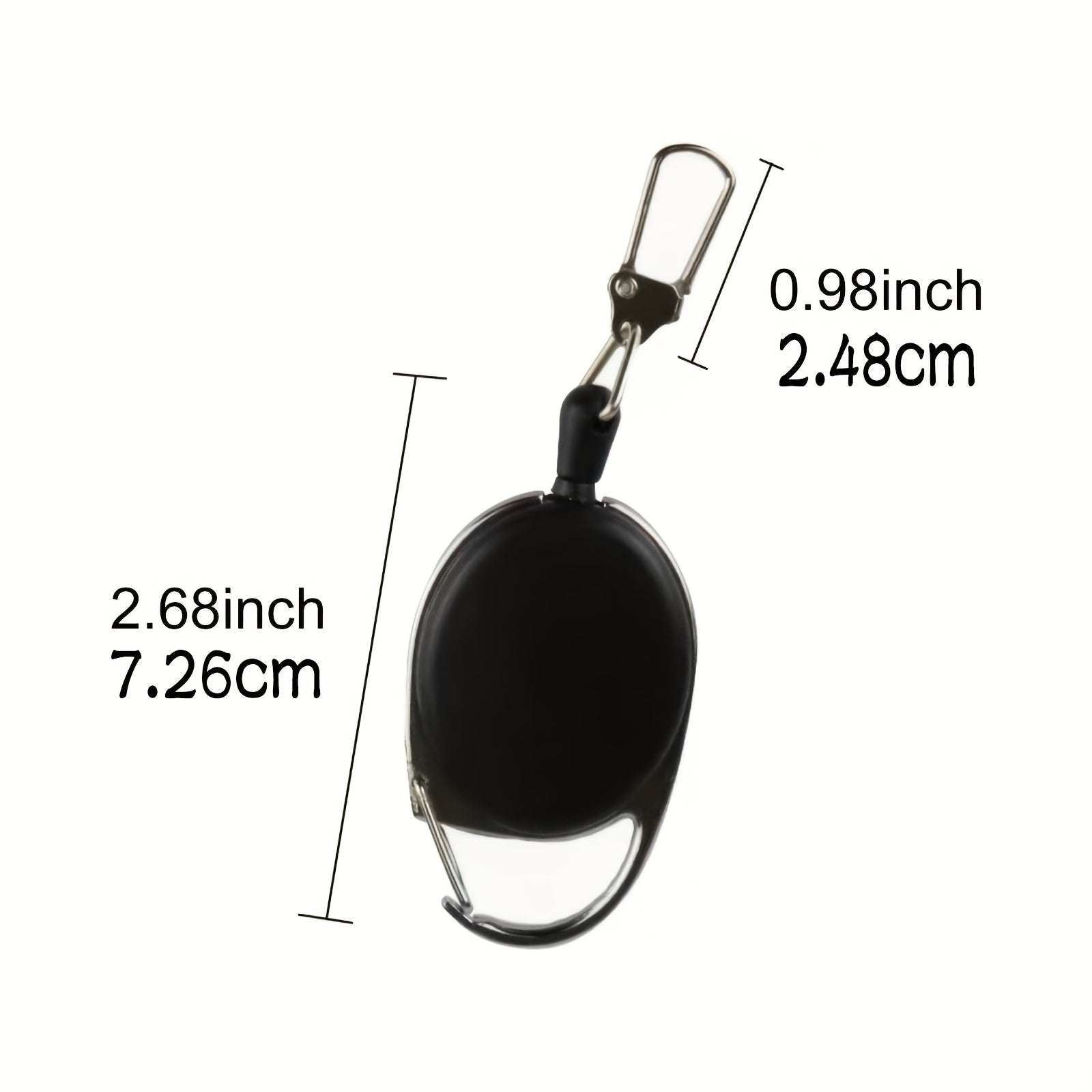 3pcs Fly Fishing Retractors with 360 Degree Rotation Buckle