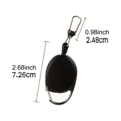 3pcs Fly Fishing Retractors with 360 Degree Rotation Buckle