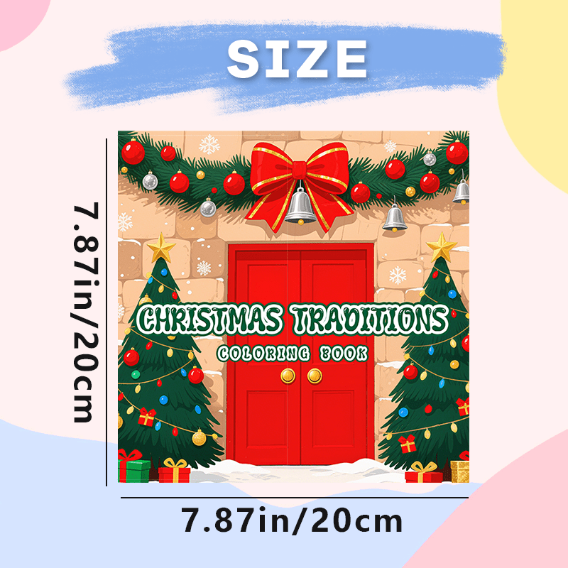 Christmas Adult Coloring Book Santa & Christmas Tree Designs