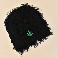 Leaf Outdoor Ear Protection Knitted Hat