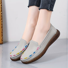Women's Slip On Flat Loafers Soft Sole Walking Shoes
