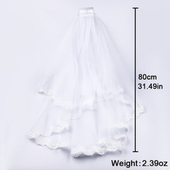 Lace Headdress Wedding Accessories Bride's Veil With Comb