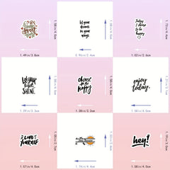 50pcs Positive Motivational Quote Stickers Waterproof Vinyl Stickers