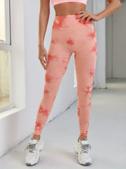 Tie Dyed High Waist Fitness Pants for Women
