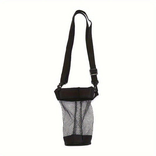 Mesh Bag Holder Tumbler Cup with Shoulder Strap