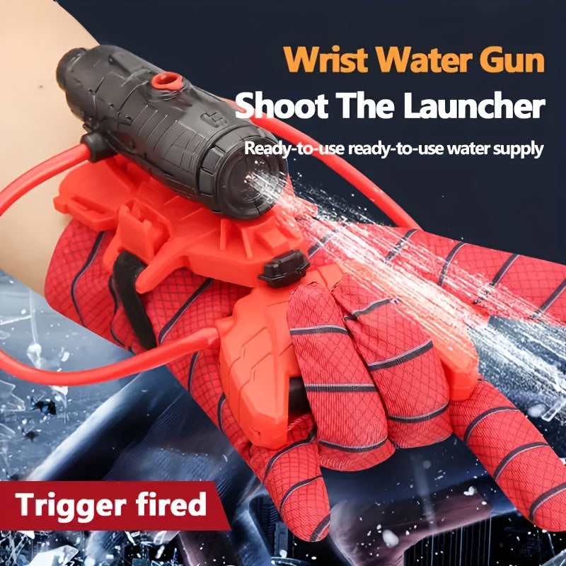 Spider Gloves & Water Gun Set for Outdoor Fun! Great Gift Idea for Halloween & C