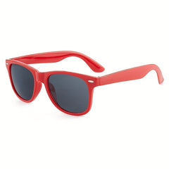 Square Sunglasses Rivet Decor Anti Glare UV400