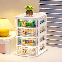 4-Layer Rabbit Storage Box Stationery Storage Multifunctional Desktop Drawer