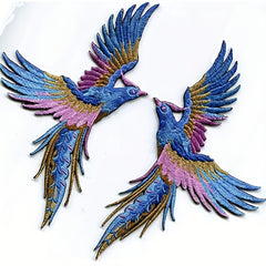 Phoenix Bird Embroidered Applique Patches DIY Sew On Jackets Backpacks
