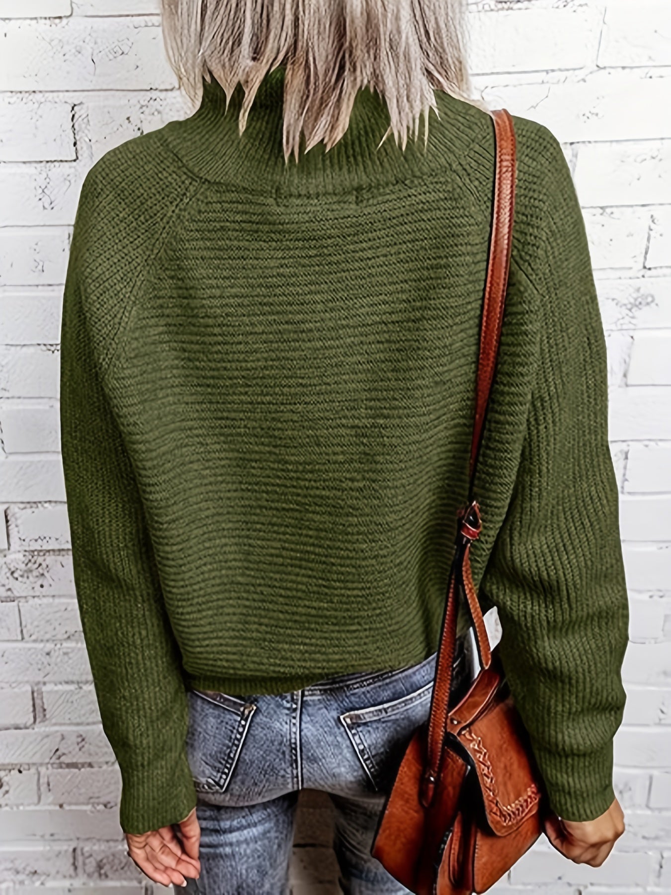 Casual Sweater Women's Plus Solid Zipper Long Sleeve