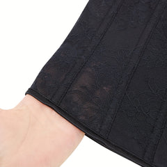 Lace Stitching Tummy Wrap Tummy Control Zipper Slimming Belly Belt