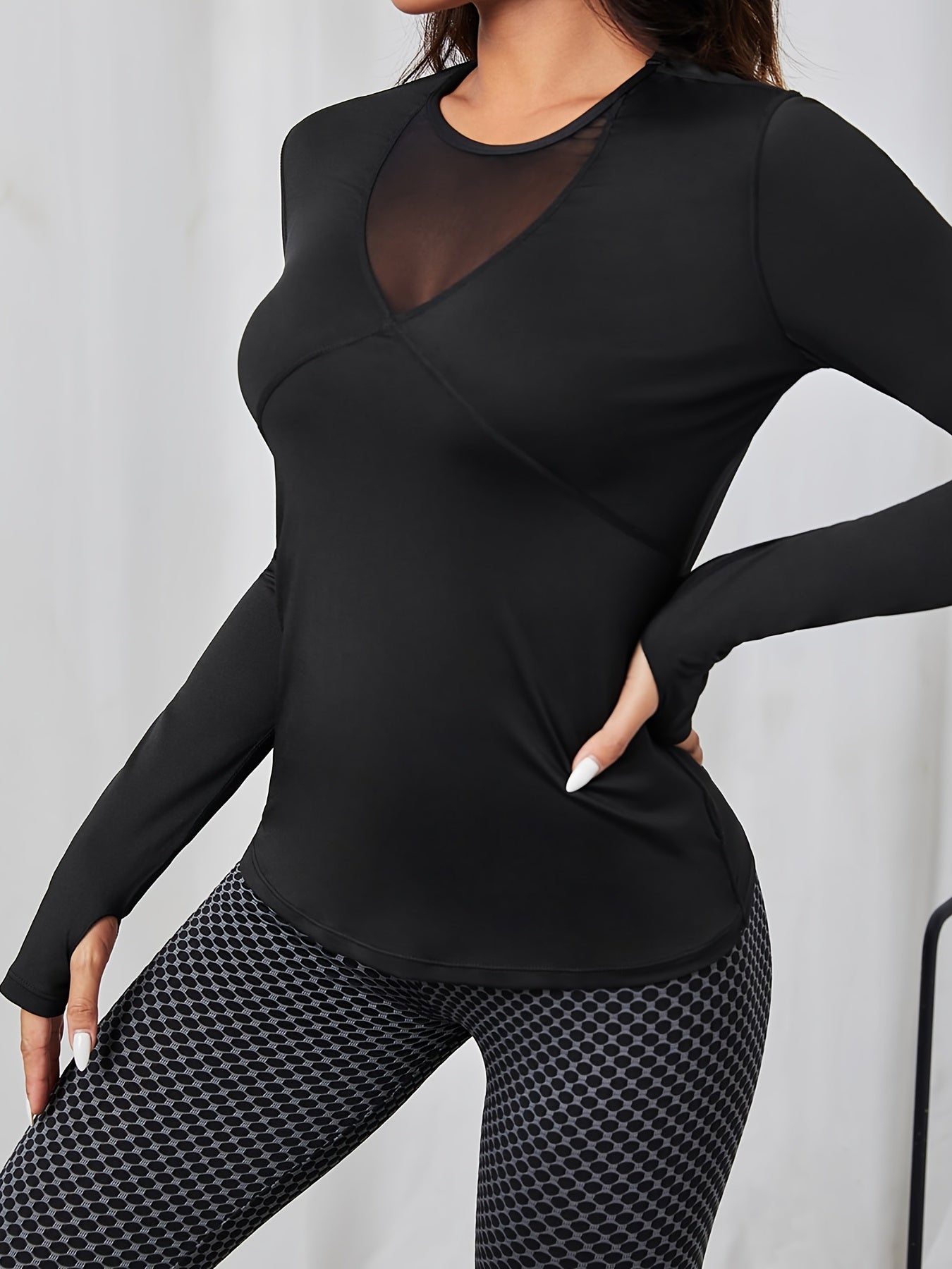 Women's Quick Drying Mesh Sports Top for Yoga & Workout