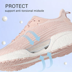 Fall Soft Thick Sole Shock Absorption Woven Sneakers