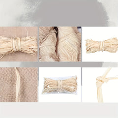 50g Natural Raffia Fibre Ribbon for Bouquet Decoration Craft Ribbon
