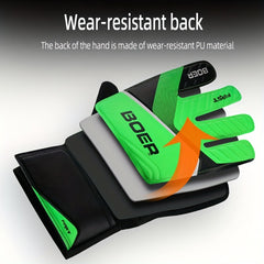 1pair Goalkeeper Gloves Latex Sticky Non slip Gloves Goalkeeper Football Gloves