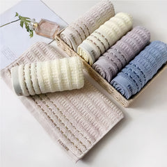 4pcs Absorbent Soft Cotton Hand Towels 33X69cm Home Gym Spa Colors