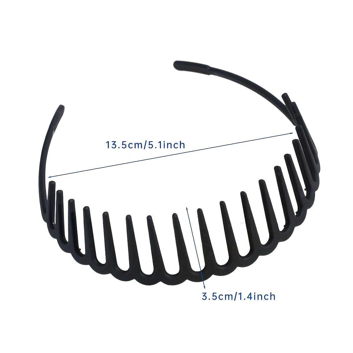 Men's Anti Slip Hairbands with Combs - Sports Headband & Hair Clips