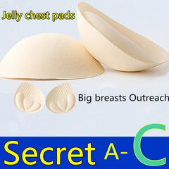 Latex Push Up Bra Insert Pads Seamless Chest Enhancer Lingerie Accessory