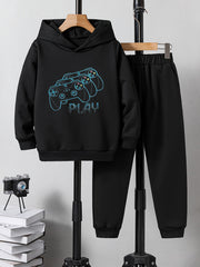 Game Controller 2pcs Boys Kids Hoodie & Sweatpants Set