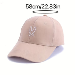 Bad Rabbit Embroidered Baseball Cap Adjustable Solid Dad Hats Lightweight