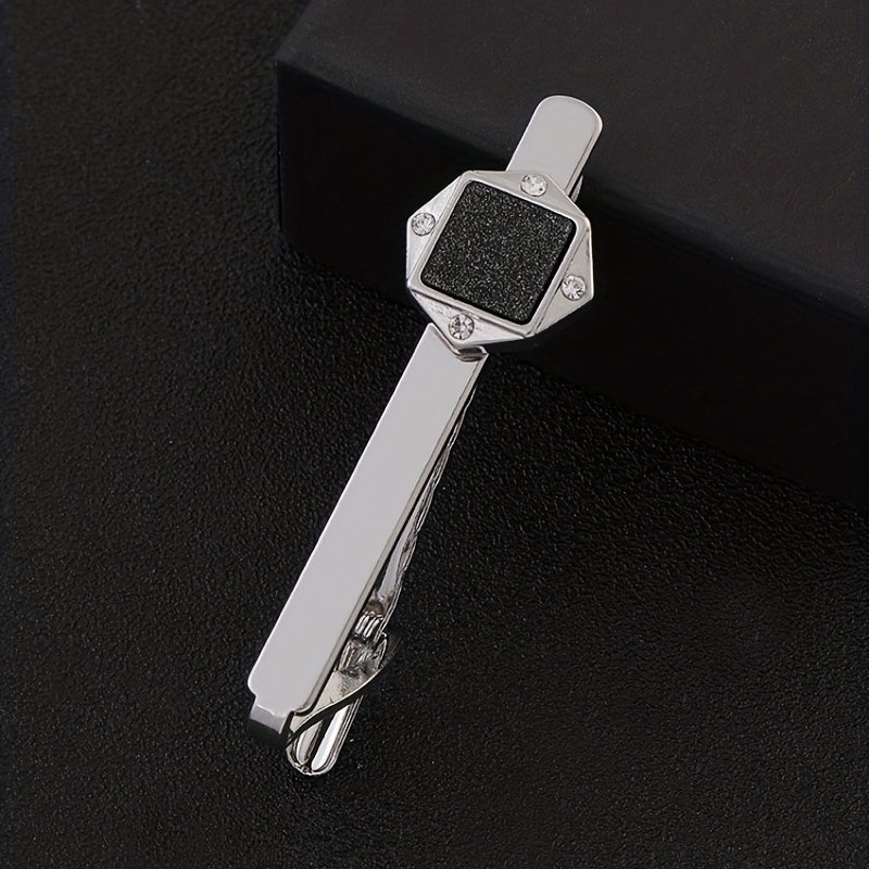 Men's Crystal Tie Clip Wedding Business Necktie Accessories