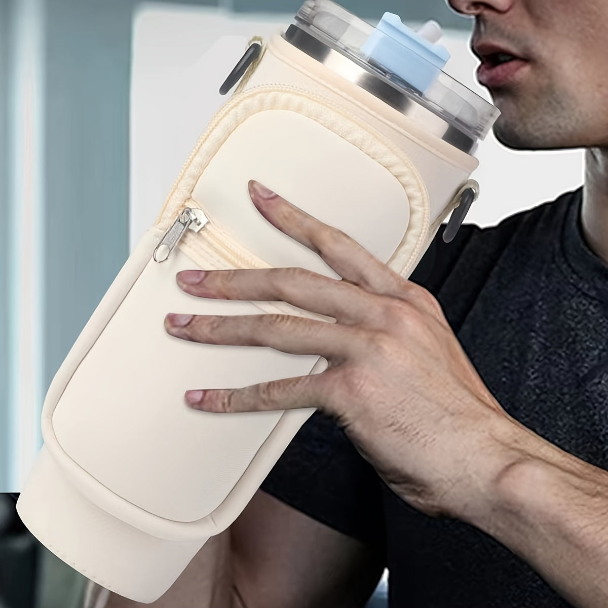 Water Cup Carrier Bag For 40oz Tumbler Bottle Holder Bag