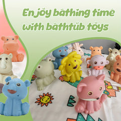 6 Months Baby Bath Toys Set Animal Mold Bathtub Water Play Kids Toy