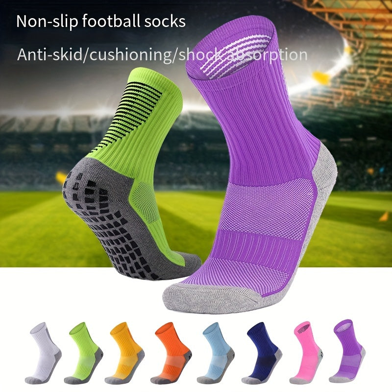Men's Thickened Football Socks Non slip Wear resistant Crew Socks