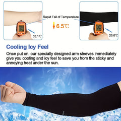 6 Pairs Sun Protection Cooling Arm Sleeves For Men And Women