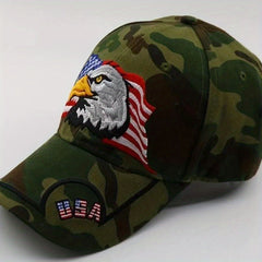 Outdoor Adjustable American Flag Hip Hop Baseball Cap