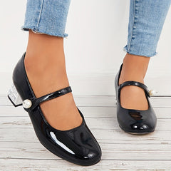 Women's Pearl Mary Jane Slip-on Shoes
