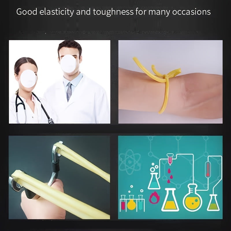 1m High Elasticity Natural Latex Band with 0.3-0.5mm Tube for Outdoor Sports