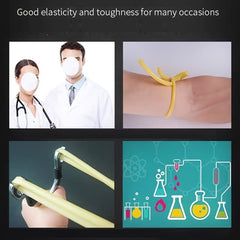 1m High Elasticity Natural Latex Band with 0.3-0.5mm Tube for Outdoor Sports