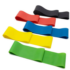 5pcs 5 Level Elastic Resistance Band for Home Gym & Yoga with Storage Bag