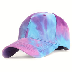 Tie Dye Print Baseball Cap Adjustable Dad Hats Unisex Hip Hop Sun Hats
